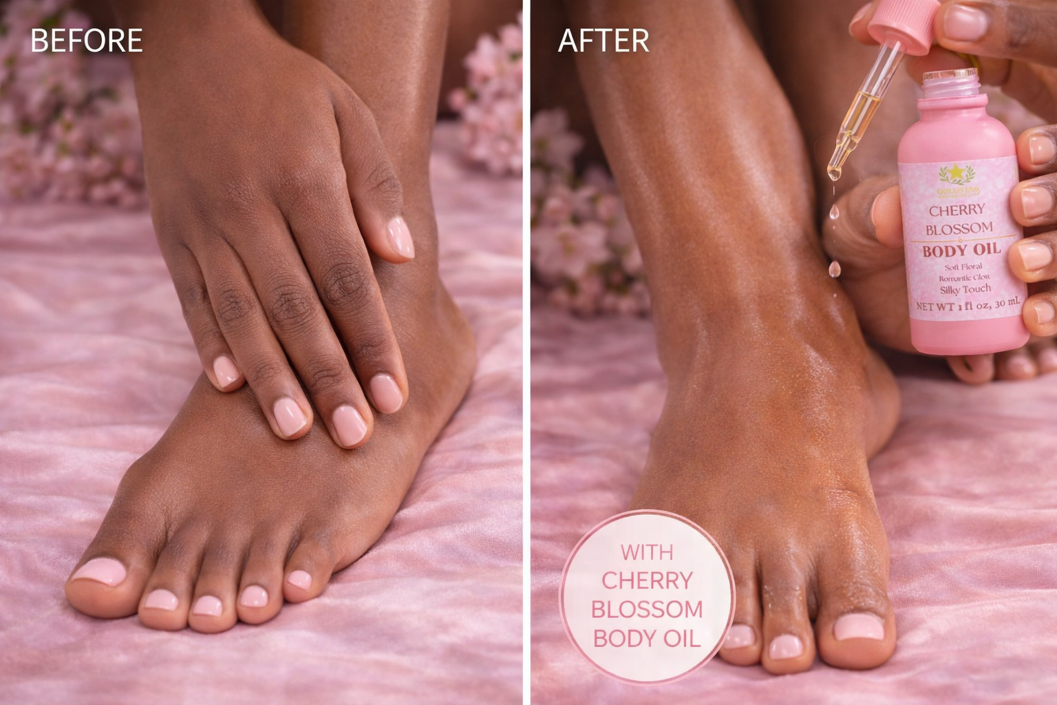 Cherry Blossom Body Oil & Pink Kiss Balm