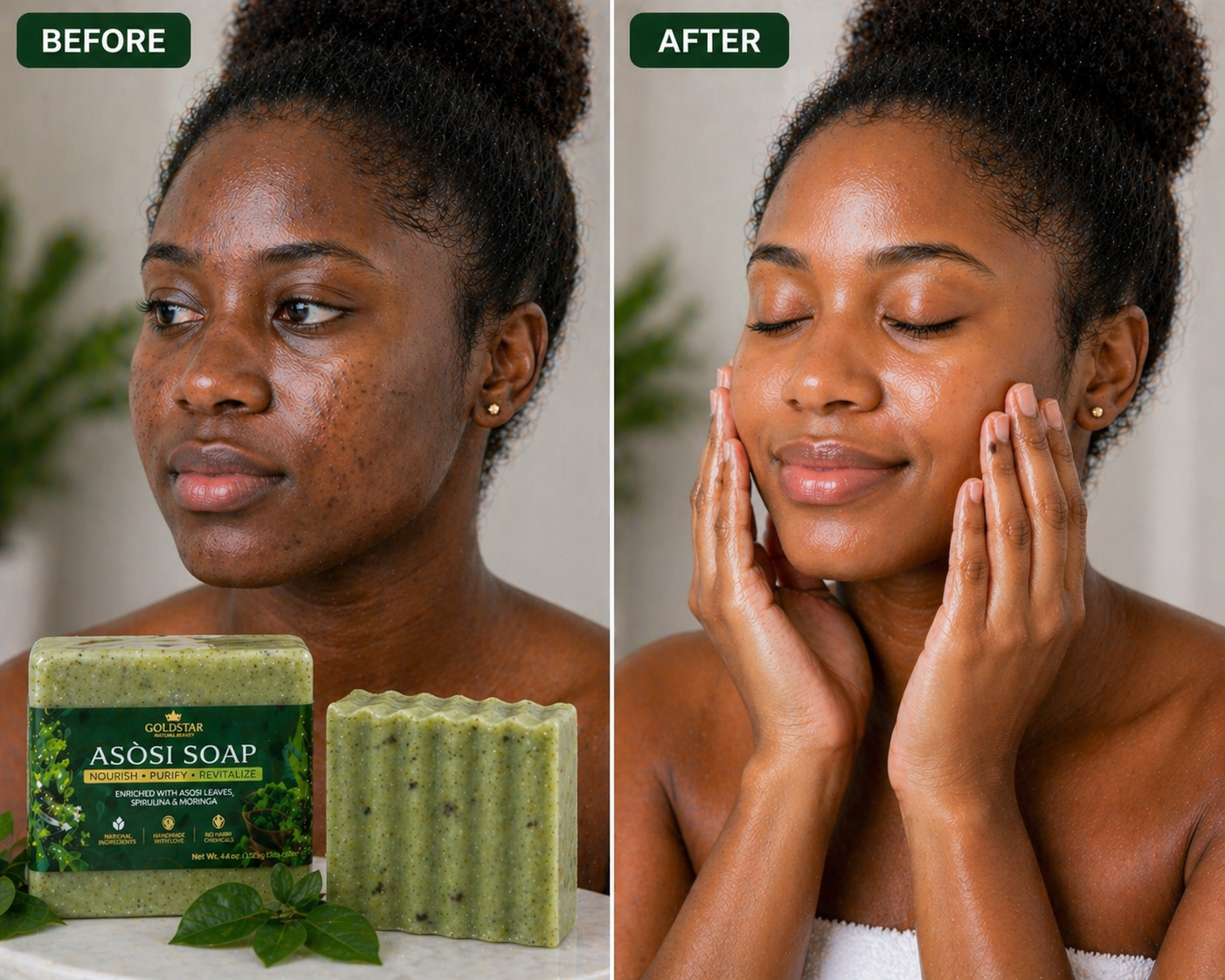 ASÒSI & MORINGA HERBAL SOAP 🌿✨