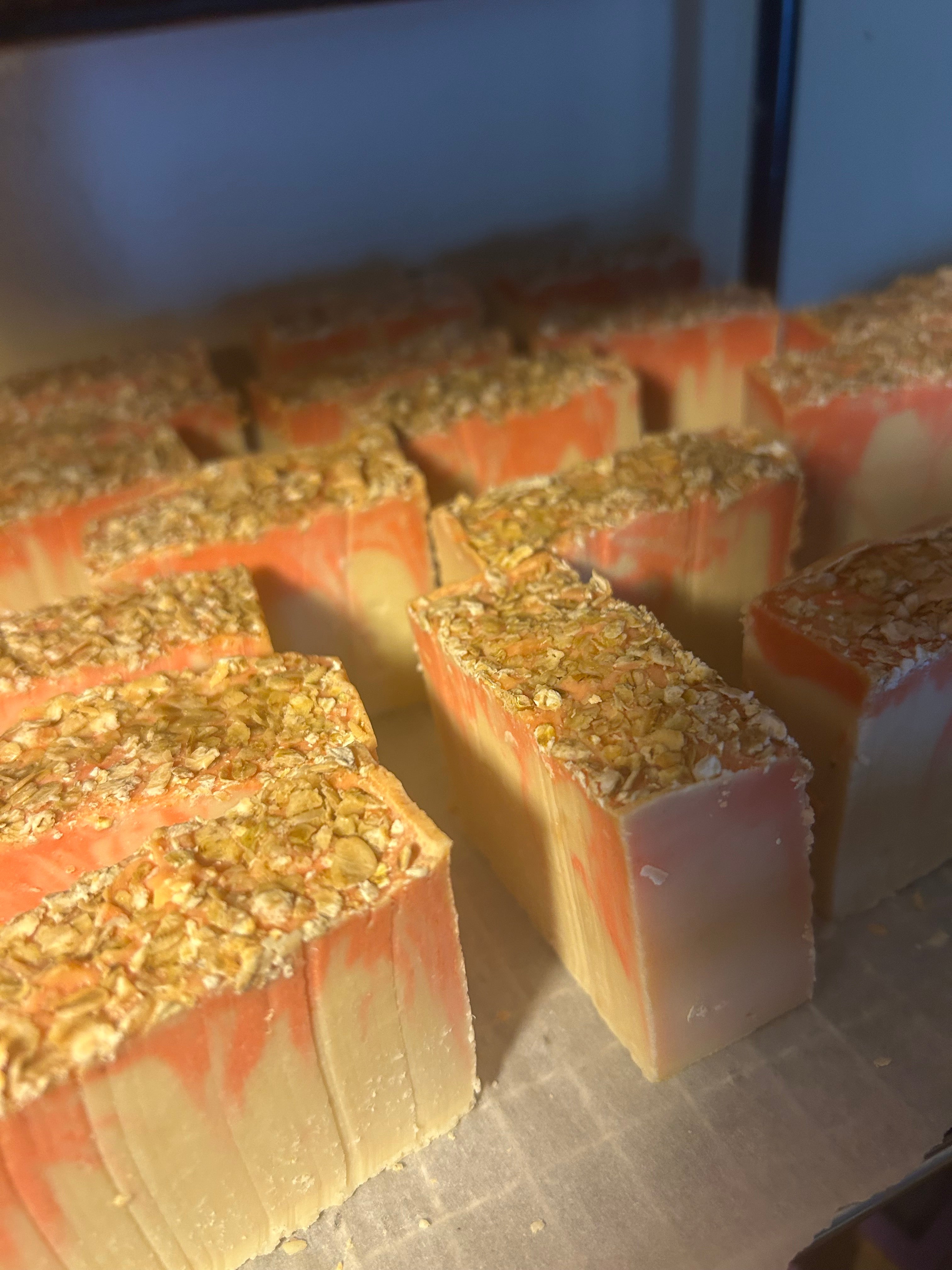 Oatmeal tumeric bar soap