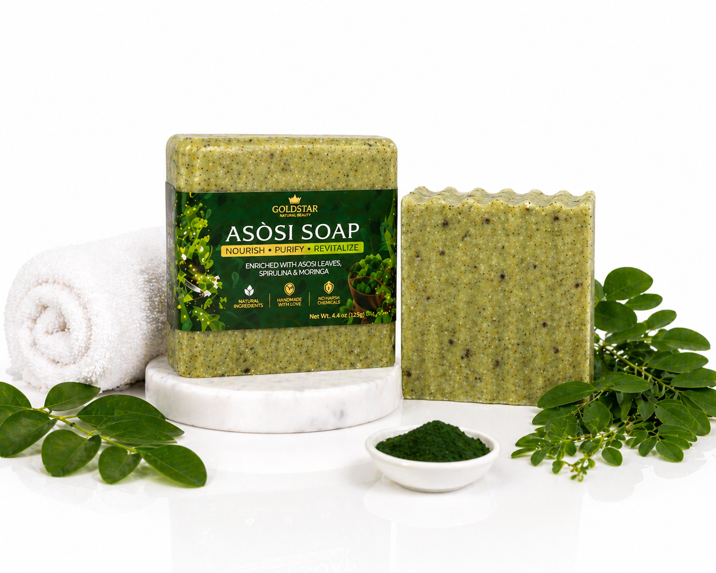 ASÒSI & MORINGA HERBAL SOAP 🌿✨