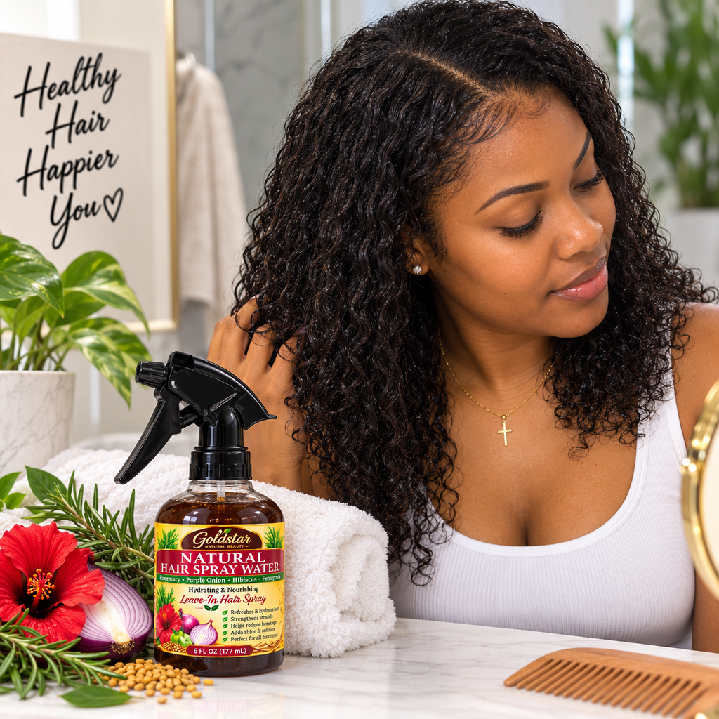 Goldstar Natural Hair Spray Water – 6 FL OZ